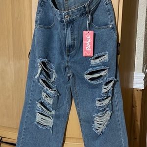 Size large loose fit Womens jeans